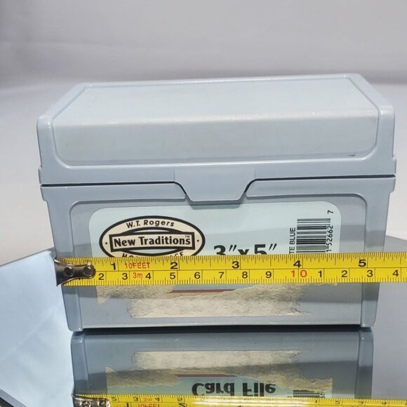 Vintage W.T Rogers Home Office Card File 3'' x 5'' with Cards & Dividers - Picture 9 of 10